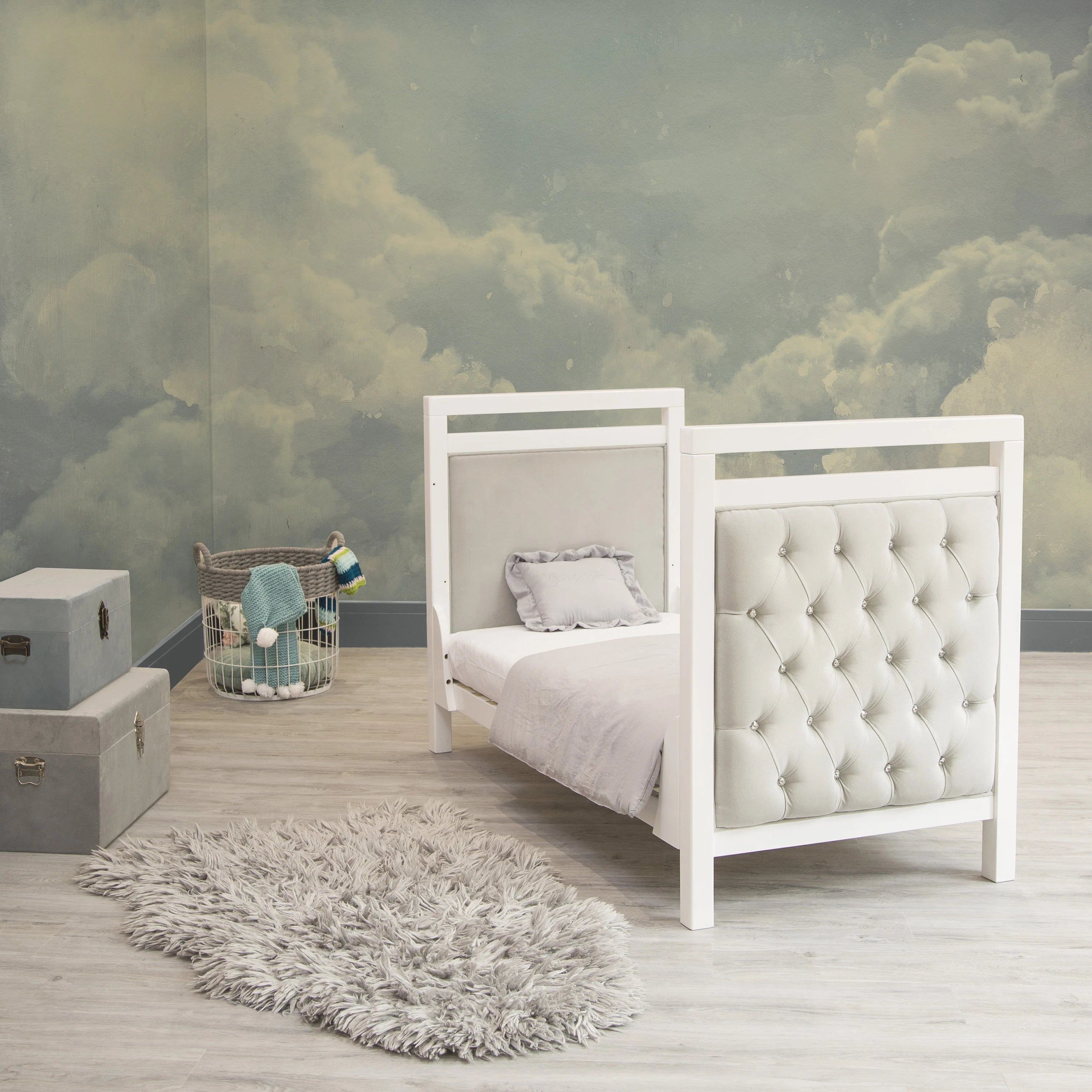 Cloud Wallpaper Mural | Sky Peel and Stick Wallpaper | Cloud Nursery Removable Wallpaper