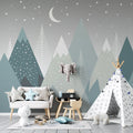 Mountain Nursery Wallpaper Mural: Peel and Stick Kids Room Decor