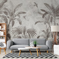 Tropical Palm Leaf Wallpaper Mural, Peel and Stick Removable Wall Mural